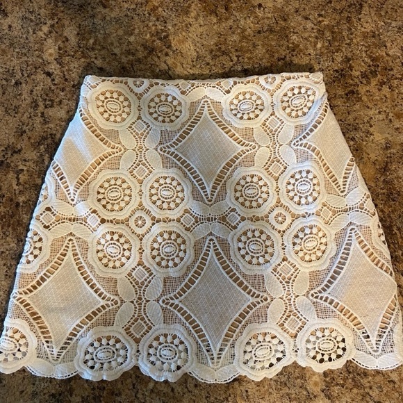 Abercrombie & Fitch Lace A-Line Skirt - Picture 4 of 5